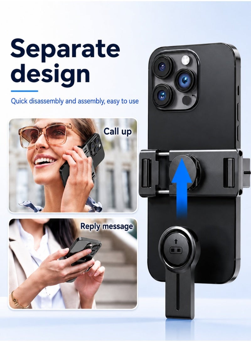 ARNOTEC 26.46inches(67.2cm)Portable Selfie Stick Tripod, 3 in 1 Extendable Phone Tripod Stand with Detachable Wireless Remote & Phone Holder 360° Rotating Mini Travel Tripod Compatible with iPhone 16/15/14/13 Pro/Android/Gopro - Image 4