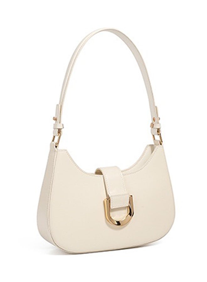 Soft Leather Women's Hobo Shoulder Bag, Elegant Gold Buckle, Daily & Work Use, 25cm - Image 3