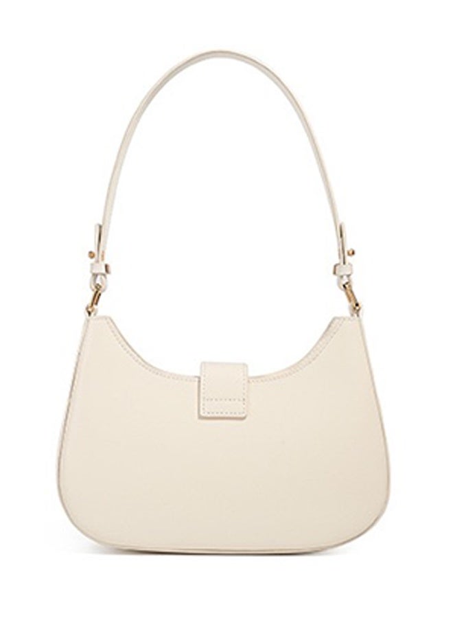 Soft Leather Women's Hobo Shoulder Bag, Elegant Gold Buckle, Daily & Work Use, 25cm - Image 4