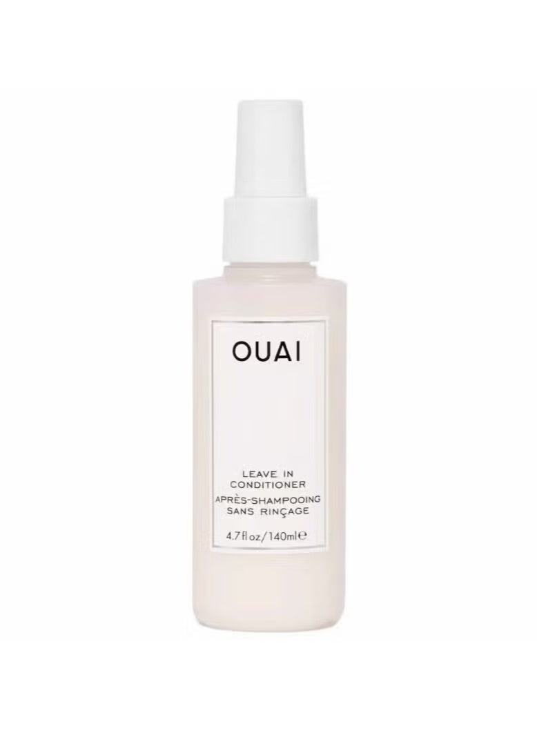 Ouai Leave In Conditioner, Revitalisant Sans Rincage, Multitasking Mist that Protects Against Heat, Primes Hair for Style, Smooths Flyaways, Adds Shine and Detangles, 140ml - Image 1