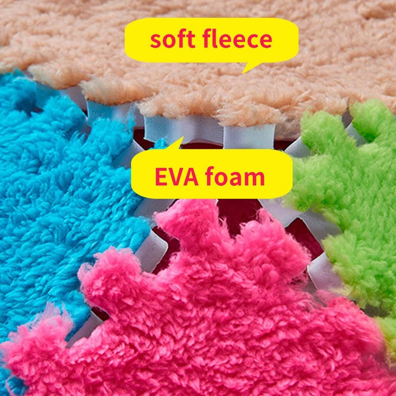 Oncpcare 10Pcs 11â€ x 11â€ Guinea Pig Pads Washable, Reusable Guinea Pig Fleece Cage Liners, Soft Warm Rabbit Sleep Mat Blanket Bed (White) - Image 4