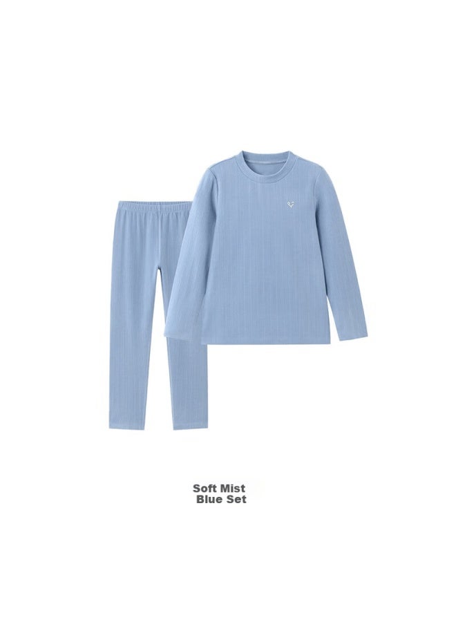 Yeehoo Children's Pajamas Double-sided Fleece Autumn Winter New Boys Girls Thermal Underwear Set - Image 3
