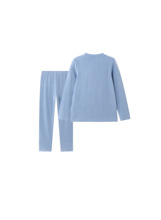 Yeehoo Children's Pajamas Double-sided Fleece Autumn Winter New Boys Girls Thermal Underwear Set - Image 4