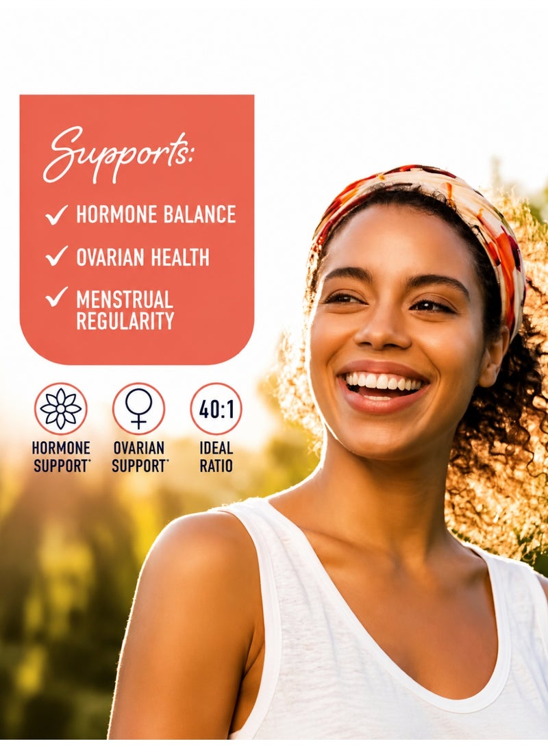 السطر الأول زجاجتان، Myo & D-Chiro Inositol 2050 mg، دعم الخصوبة ومتلازمة تكيس المبايض، توازن الهرمونات، مكمل غذائي 120 كبسولة *2 - Image 2