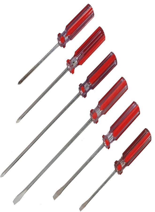 SEDY Screwdriver Set 6 pcs Red - Image 1
