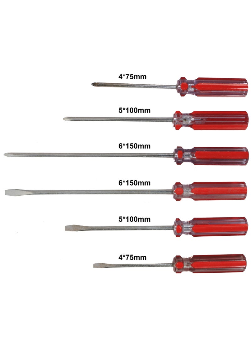 SEDY Screwdriver Set 6 pcs Red - Image 2