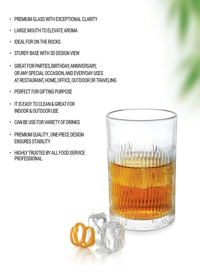 تريو طقم أكواب ويسكي تريو باي ميلتون إليكس، 6 قطع | أكواب زجاجية فاخرة للبوربون والسكوتش والكوكتيلات | 340 مل - Image 4