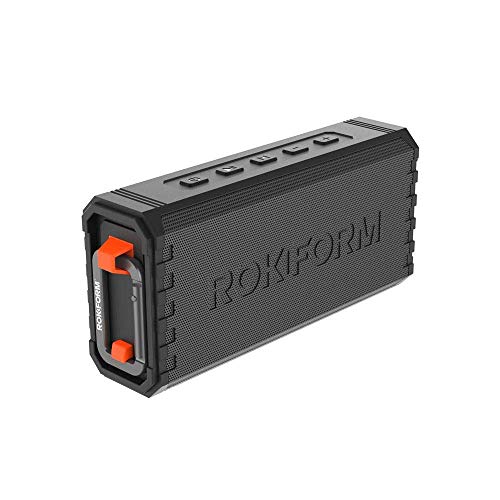 Rokform GROK Wireless Golf Speaker Portable Magnetic IPX7 Waterproof Shockproof Dustproof Loud Clear Sound 24 Hour Battery Rugged Outdoor Golf Cart Speaker Black ASIN