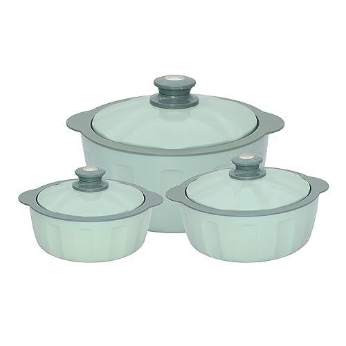 JAYPEE HOTFEAST Inner Stainless Steel Casserole Twin Set of 2, 800ml, BPA Free Insulated casserole Set |Sabji Container |Small Chapati Box |Food Grade Serving Set, Coffee - Image 5