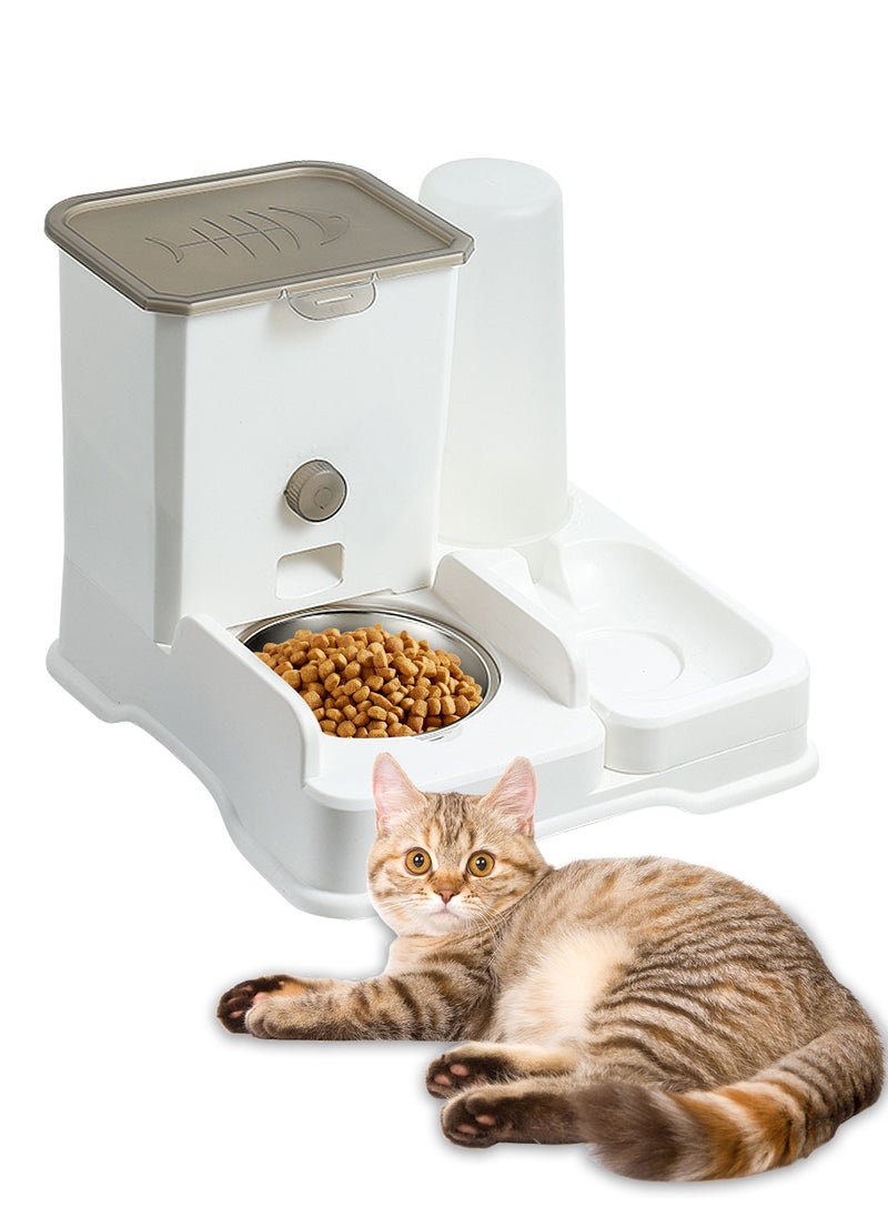 Kidle Automatic Cat Bowl Dog Water Feeder Bowl Cat Feeder and Water Dispense Feeder Pet Dog Feeder  - Image 1