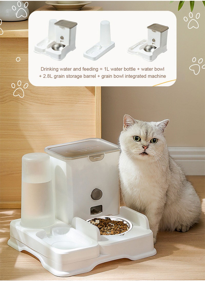 Kidle Automatic Cat Bowl Dog Water Feeder Bowl Cat Feeder and Water Dispense Feeder Pet Dog Feeder  - Image 3
