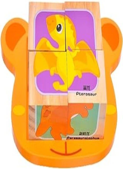 Generic Plastic Building Blocks With Dinosaur Design For Children - Multi Color