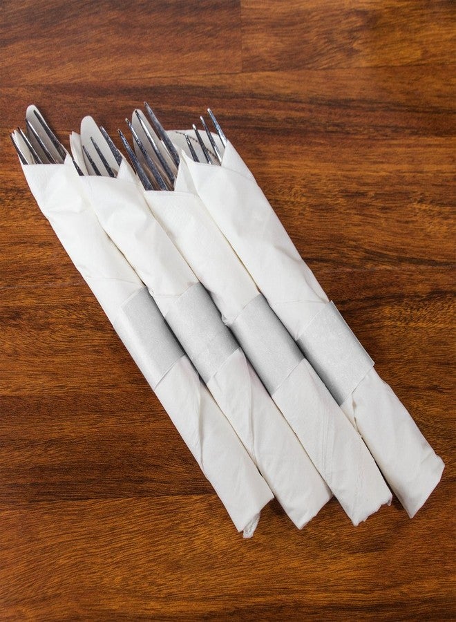 Perfectware Perfect Stix Perfectware PW Napkin Bands White-500 White Napkin Bands, 0.1" Height, 4.5" Width, 1.5" Length (Pack of 500) - Image 3