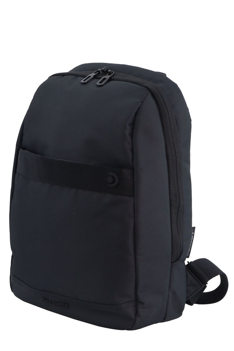 Discovery Downtown Backpack 11L â€“ Black |Compact RPET Backpack with RFID Protection & Luggage Strap - Image 3
