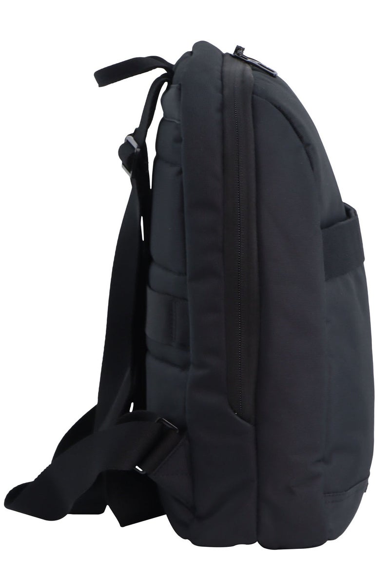 Discovery Downtown Backpack 11L â€“ Black |Compact RPET Backpack with RFID Protection & Luggage Strap - Image 5