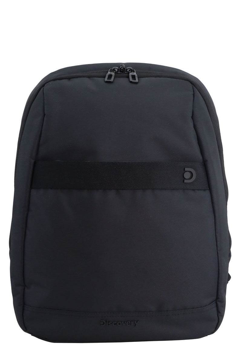 Discovery Downtown Backpack 11L â€“ Black |Compact RPET Backpack with RFID Protection & Luggage Strap - Image 1