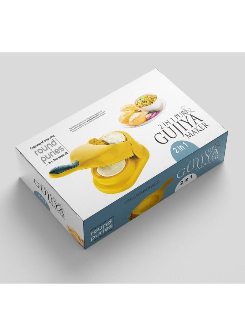 ROBOMALLS Mini Dumpling Puri Maker Press Ghughra Momos Maker Machine make in india Press Dough Presser Tool Momo Puri Machine With original box Pack of 2  - Image 2