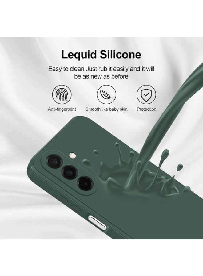 ACLIX Premium Liquid Silicone Case for Samsung Galaxy A56 5G 6.6 inch Slim Fit, Soft Touch with Microfiber Lining & Enhanced Camera Protection - Durable & Anti-Fingerprint | Dark Green - Image 2