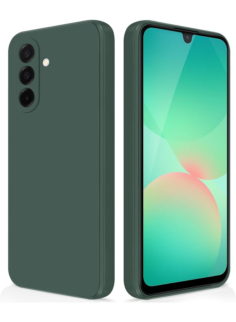 ACLIX Premium Liquid Silicone Case for Samsung Galaxy A56 5G 6.6 inch Slim Fit, Soft Touch with Microfiber Lining & Enhanced Camera Protection - Durable & Anti-Fingerprint | Dark Green - Image 1
