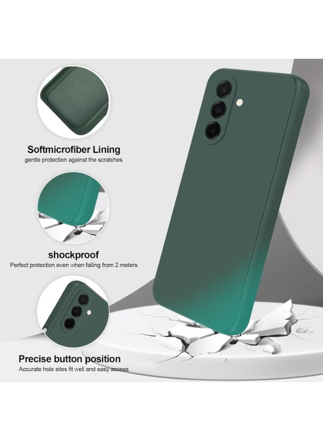 ACLIX Premium Liquid Silicone Case for Samsung Galaxy A56 5G 6.6 inch Slim Fit, Soft Touch with Microfiber Lining & Enhanced Camera Protection - Durable & Anti-Fingerprint | Dark Green - Image 4