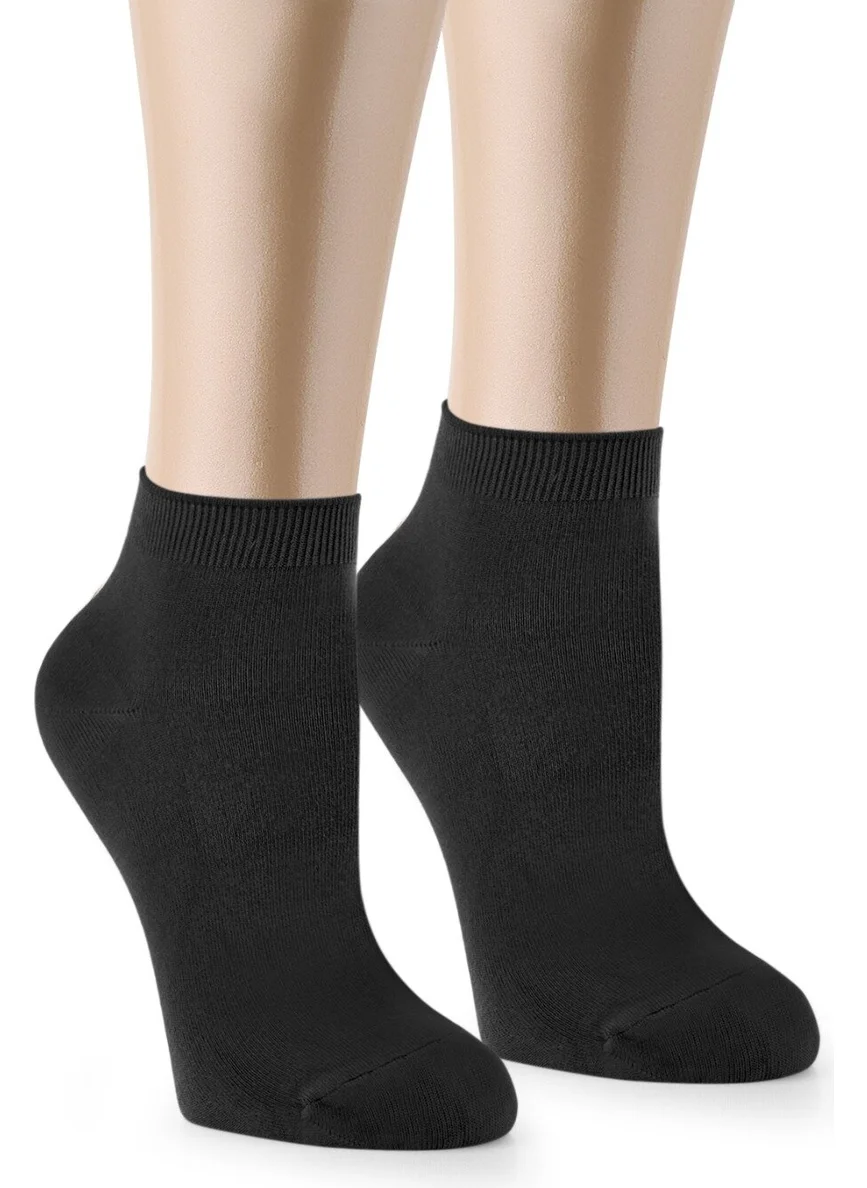 اوزي سوكس 6 Pairs Bamboo Black Men's Seamless Booties Socks 4 Seasons Durable Heel and Toe