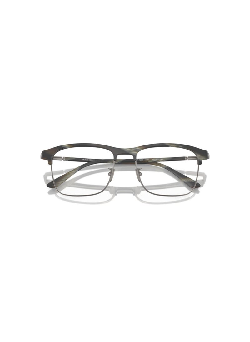 GIORGIO ARMANI Giorgio Armani Man Rectangular  Eyeglasses- Ar 7262 - Lense Size:54Mm - Matte Green Horn - Image 5