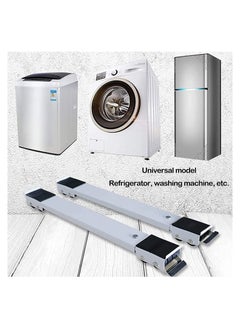 BGM 2 Pieces Adjustable Washing Machine Pedestals Frame  Drum Washing Machine Refrigerator Mobile Base  Multifunction Washing Machine Base Stand Movably Adjustable  - Image 5