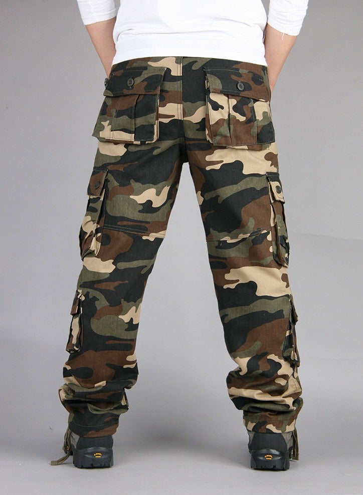 Loquat Squality Solid Multi Pockets Detail Cargo Pants Army Brown  - Image 3