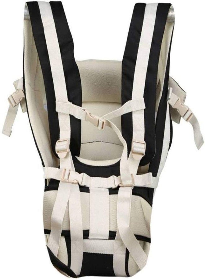 Smilecasters Newborn Cotton Adjustable Hands-Free 4-in-1 with Head Support and Waist Belt Baby Carrier (Blue) - Image 4