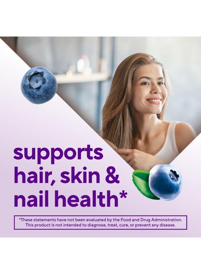 vitafusion Extra Strength Biotin Gummy Vitamins, Berry Flavored, 5,000 mcg Biotin Vitamins, America’s Number 1 Gummy Vitamin Brand, 50 Day Supply, 100 Count (packaging may vary) - Image 3