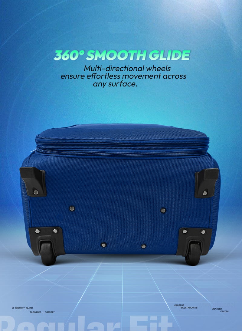 فيبتور مجموعة أمتعة من 4 قطع، حقيبة عربة متينة بعجلتين، قفل رقمي ومقبض تلسكوبي ثلاثي المراحل - Image 5