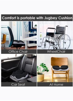 Arabest Memory Foam Seat Cushion Car Seat Cushion Office Chair Seat Cushion for for Relief Tailbone and Hip Tire, Pressure Relief on the Coccyx for Office Chair, Car Seat and Wheelchair (black)  - Image 5