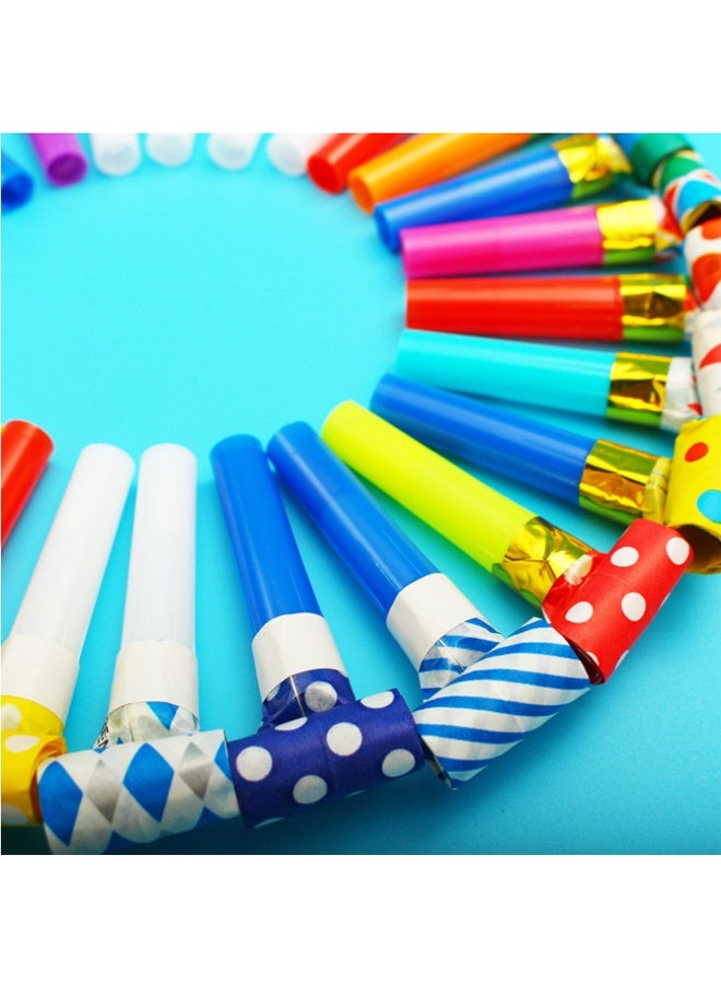 30pcs Noise Maker Whistle Cheerleading Team Birthday Party Long Nose Whistle Holiday Gift Props Make Your Birthday Party Interesting and Unforgettable, Gift for Kids Age 3+ (Random Color) - Image 3