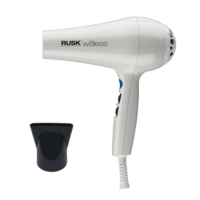 RUSK W8less 2000 Watt Ionic Hair Dryer - Ceramic Tourmaline Technology - Lightweight, Professional Blow Dryer for Fast Drying & Frizz Control (1 ct) - Image 2