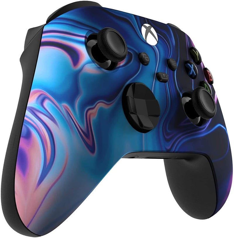 Custom Controllerzz Wireless Controller for Microsoft Xbox Series X/S & Xbox One - Custom Soft Touch Feel - Custom Xbox Series X/S Controller (X/S Blue & Purple Swirl) - Image 2