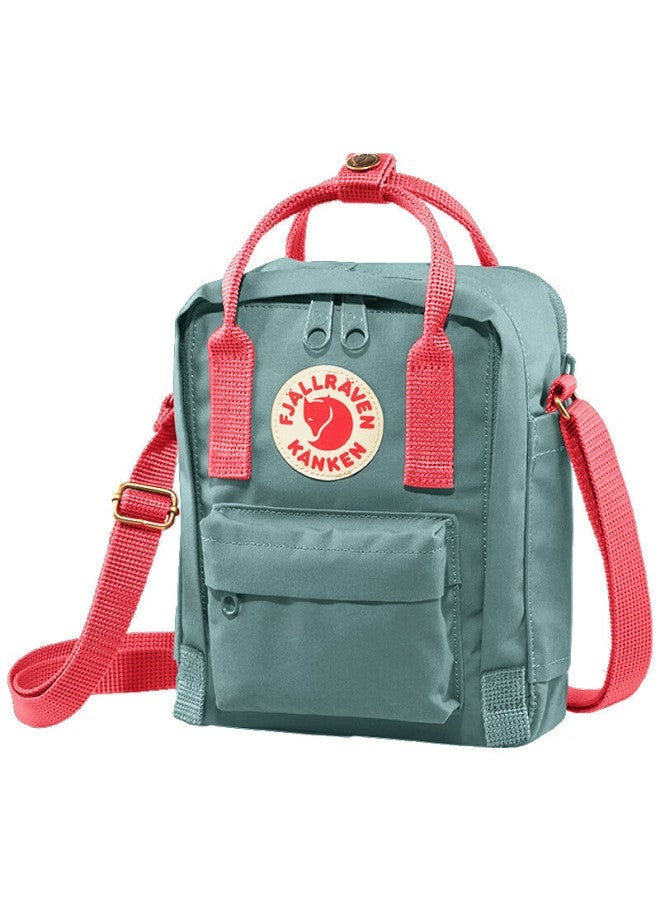 Fjallraven Crossbody Bag For Men And Women, Fashionable Shoulder Bag, School Bag 23797-664/319 Frost Green/peach Pink 2.5l - Image 1