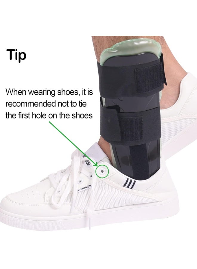 Air Gel Ankle Support Brace & Rigid Stirrup Splint - Professional Stabilizing Cast for Injury Protection - Adjustable Compression Support for Sprains, Strains, and Post-Op Recovery - Image 5