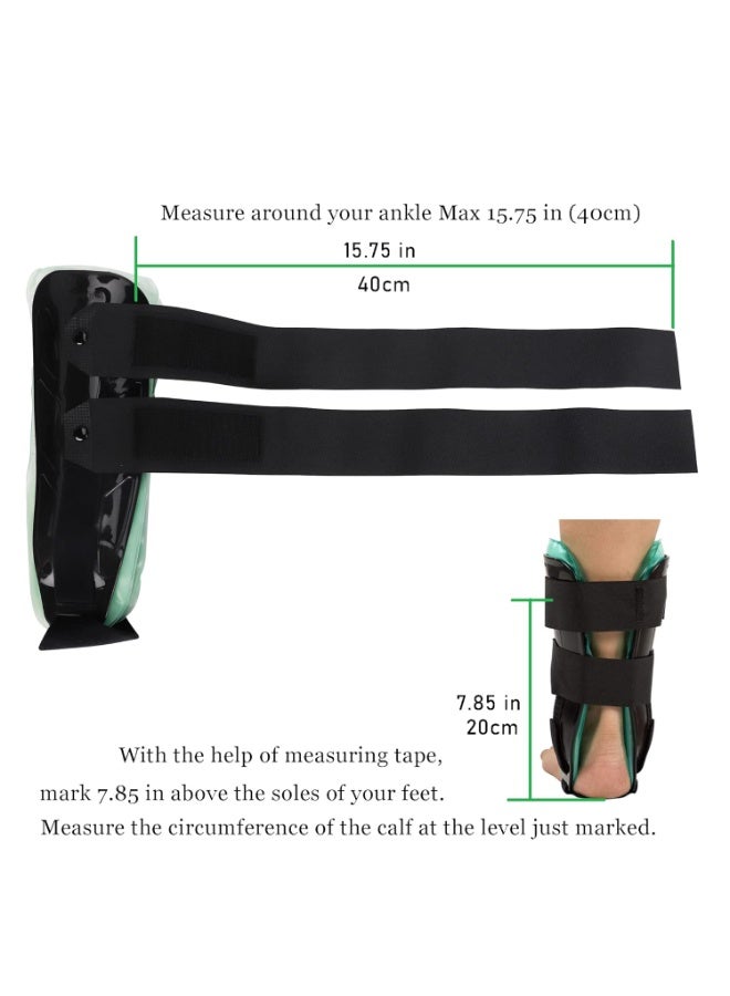 Air Gel Ankle Support Brace & Rigid Stirrup Splint - Professional Stabilizing Cast for Injury Protection - Adjustable Compression Support for Sprains, Strains, and Post-Op Recovery - Image 3