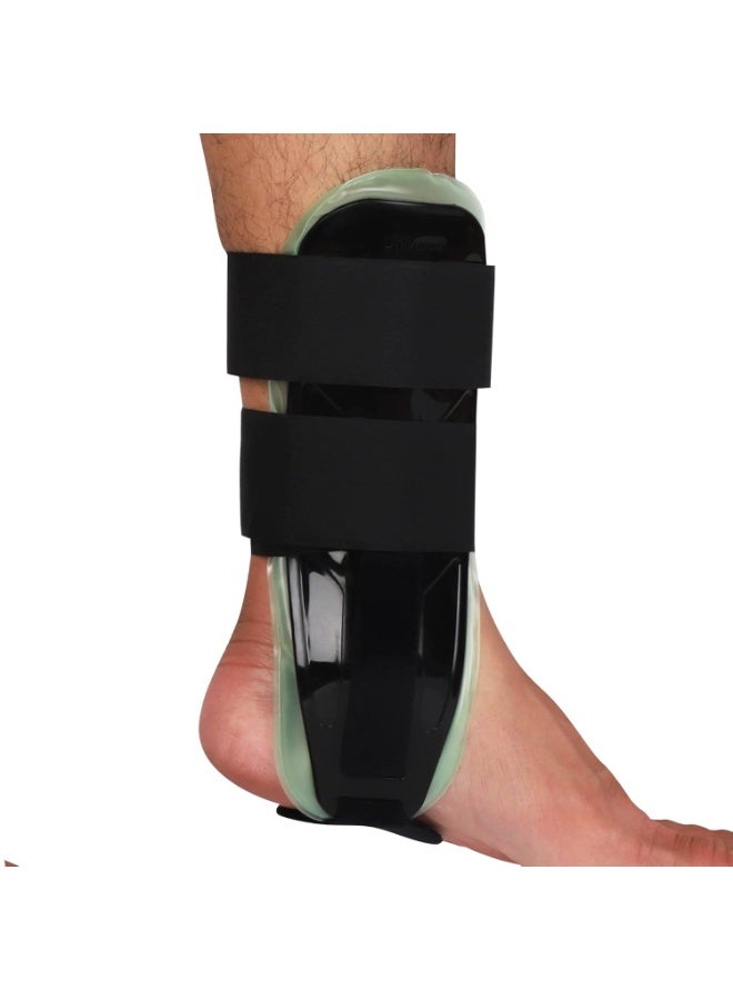 Air Gel Ankle Support Brace & Rigid Stirrup Splint - Professional Stabilizing Cast for Injury Protection - Adjustable Compression Support for Sprains, Strains, and Post-Op Recovery - Image 1