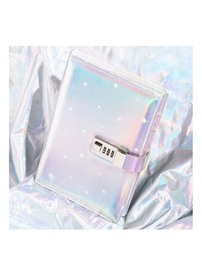 NIBEMINENT Combination Lock Cartoon Diary Notebook Blue/Purple - Image 3