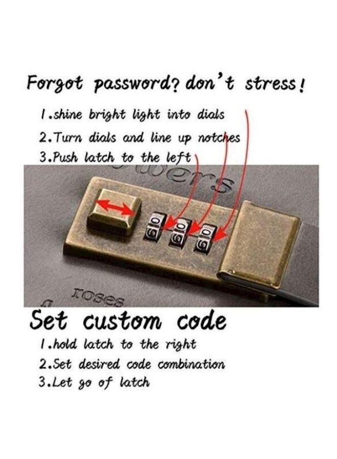 NIBEMINENT Combination Lock Cartoon Diary Notebook Blue/Purple - Image 2