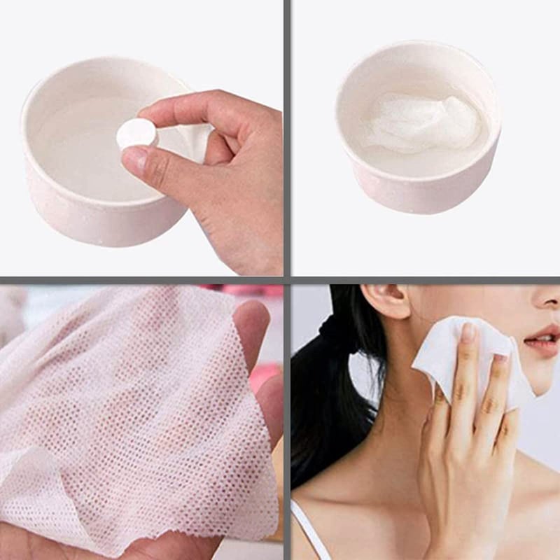 Avenn Avenn Compressed Magic Coin Tablet No Flavor Tissue Napkin Towel Dry Mini Coin Disposable Cotton Tissue Expands with Water MultiPurpose use for Home Beauty Salon Travel Face MultiWipes 60 - Image 4