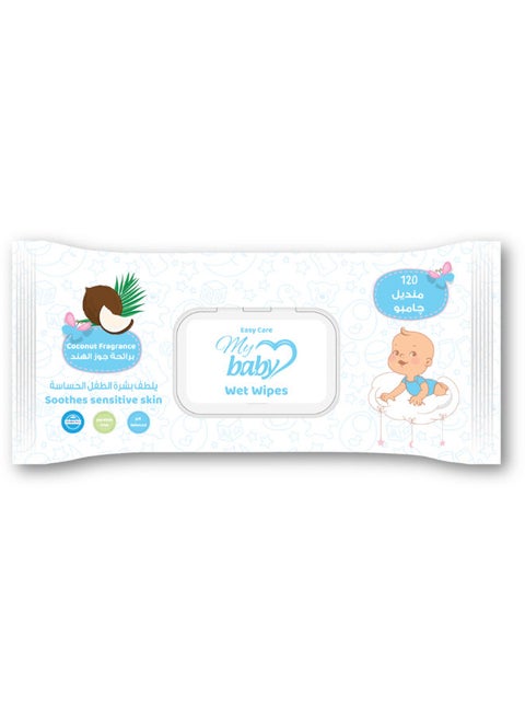 120-Piece My Baby Wet Wipes - Coconut