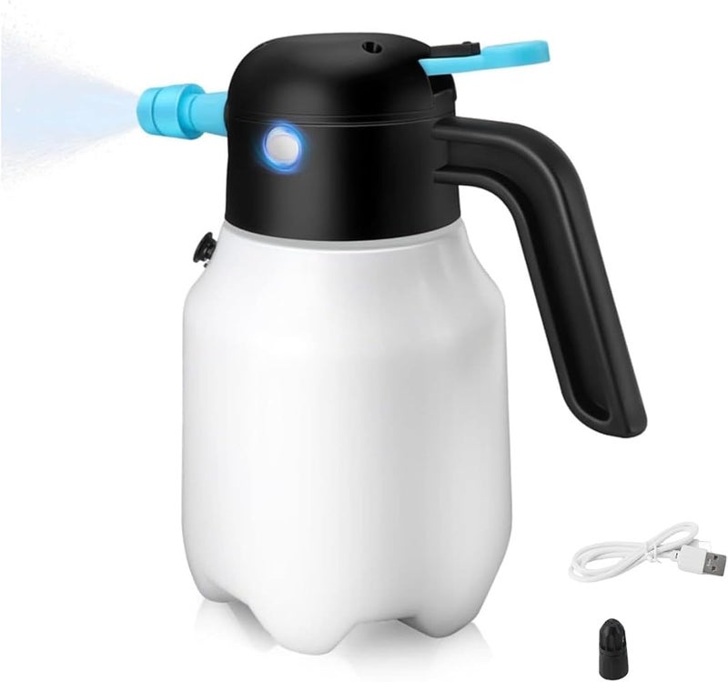 Joyzzz Electric Pressurized Foam Sprayer, 1.8L Portable Foam Cannon, Cordless Rechargeable Lithium Battery, Adjustable Nozzle for Vehicle Detailing, Patio Furniture, and Outdoor Cleaning - Image 1