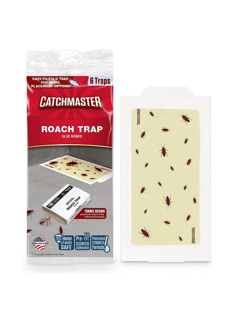 Catchmaster - Cockroach Trap Killer Pest Control  6 pcs - Made in USA - Image 1