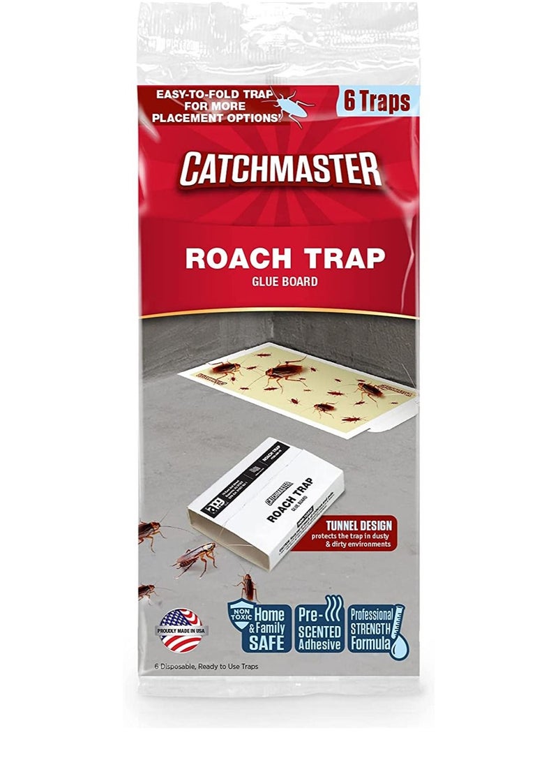 Catchmaster - Cockroach Trap Killer Pest Control  6 pcs - Made in USA - Image 1