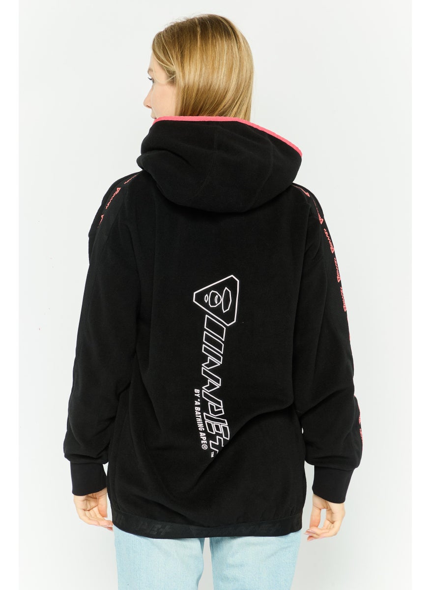 Women Hooded Brand Logo Long Sleeves Sweatshirt, Black Combo - pzsku/Z4C4C2655912302FBD847Z/45/_/1737642126/8d21be0e-dab0-4962-bacd-817d7894e886