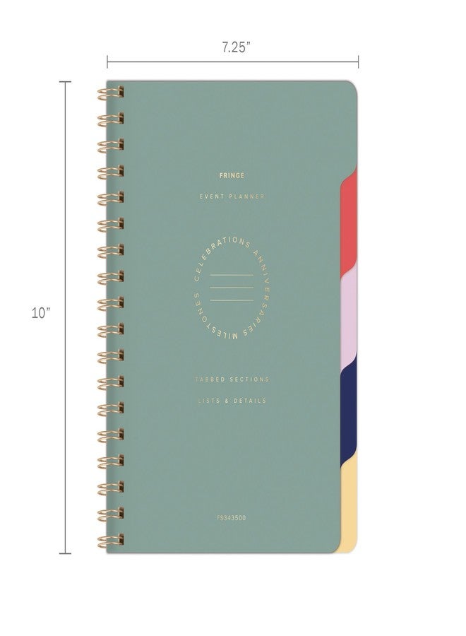 Fringe Studio Large Paper Spiral Die-Cut Tabbed Event Planner w/Sticker Sheet, "COLOR BLOCK", Approx. 7.25" w x 10" h, 200 Pg, Esprit Collection (343502) - Image 2
