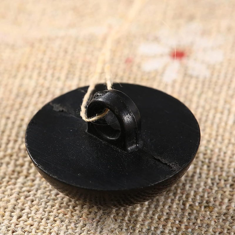 100Pcs 6mm Black Mushroom Domed Round Buttons for Doll Eyes, Sewing Plush Stuffed Toys, Crafts, and Clothing - Image 5