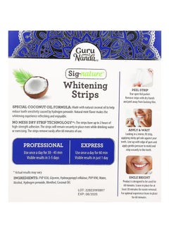GuruNanda GuruNanda Teeth Whitening Strips - 7 Treatments with 14 Strips - Professional, Enamel-Safe Strips for Sensitive Teeth - Non-Slip, Dry Strip Technology  - Image 2